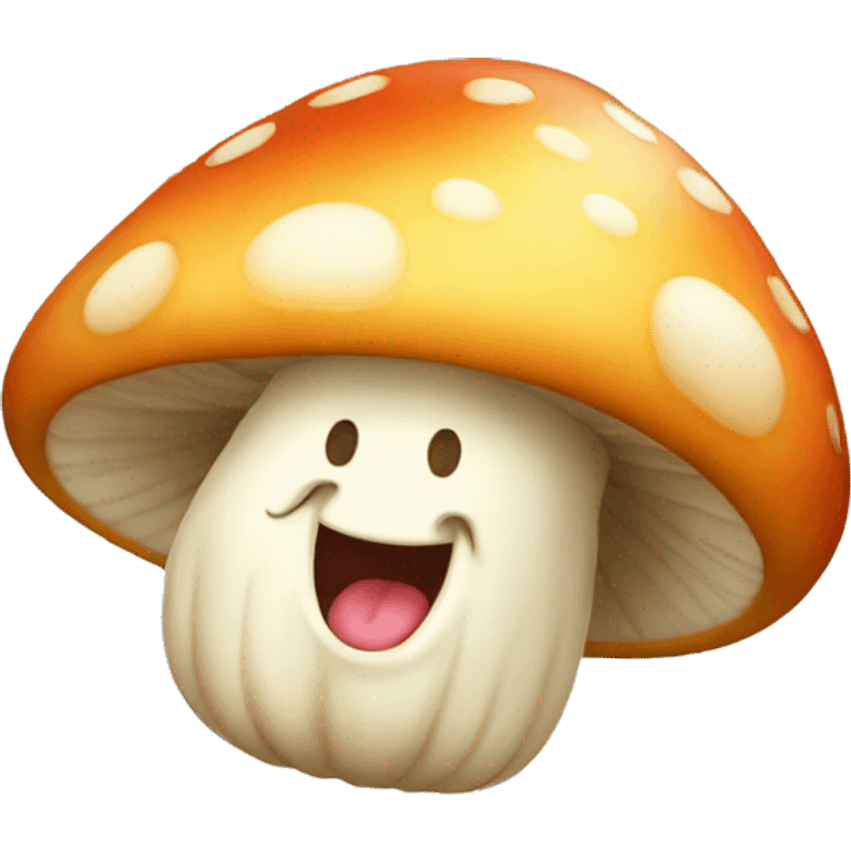 happy fungi emoji