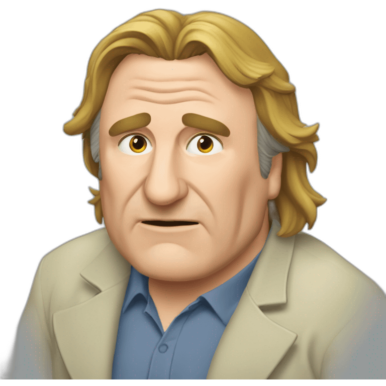 Gérard Depardieu qui pleure emoji