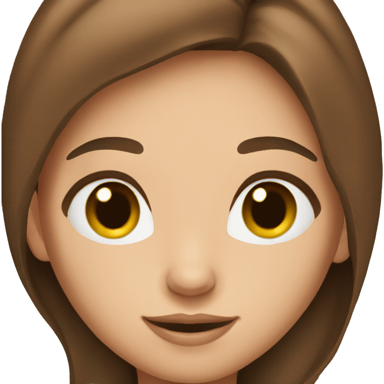 girl with brown hair emoji