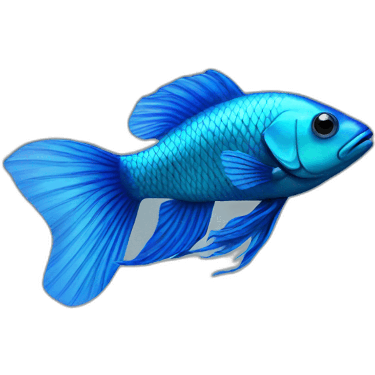 blue beta fish emoji