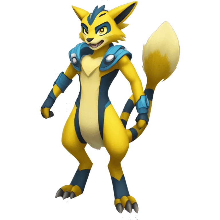 Lombax-Zeraora full body emoji