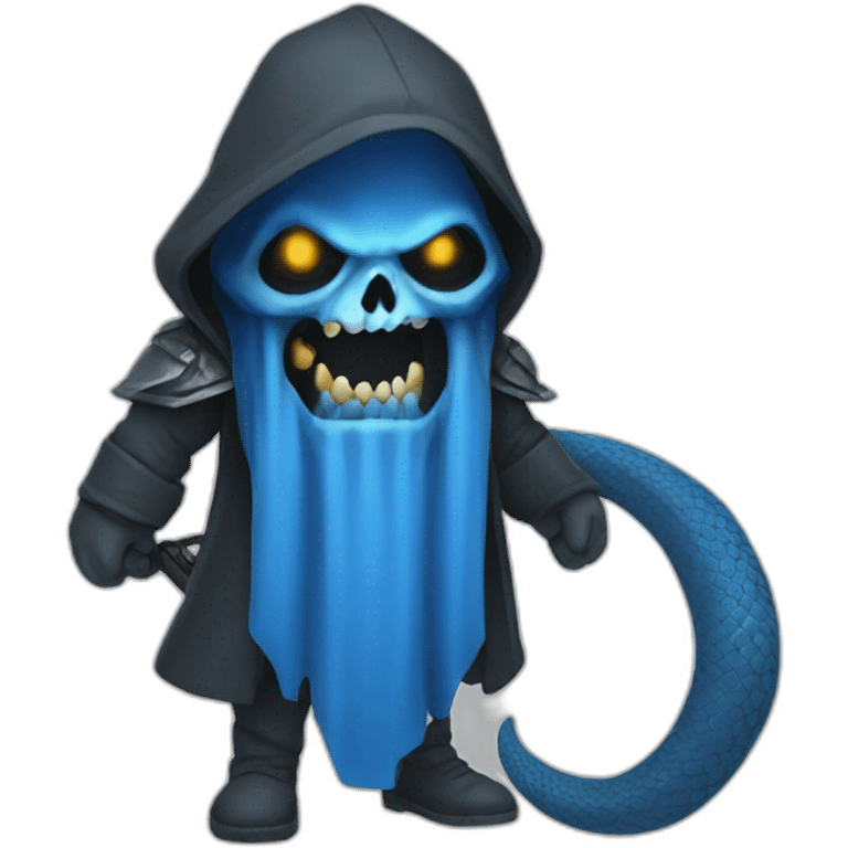 blue reaper with python emoji