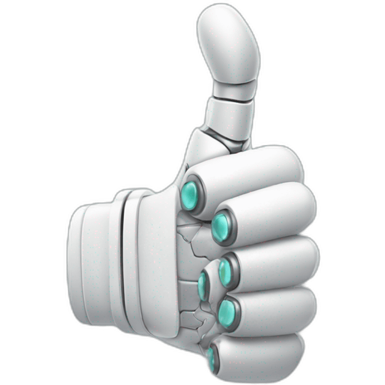 robot hand thumb up emoji