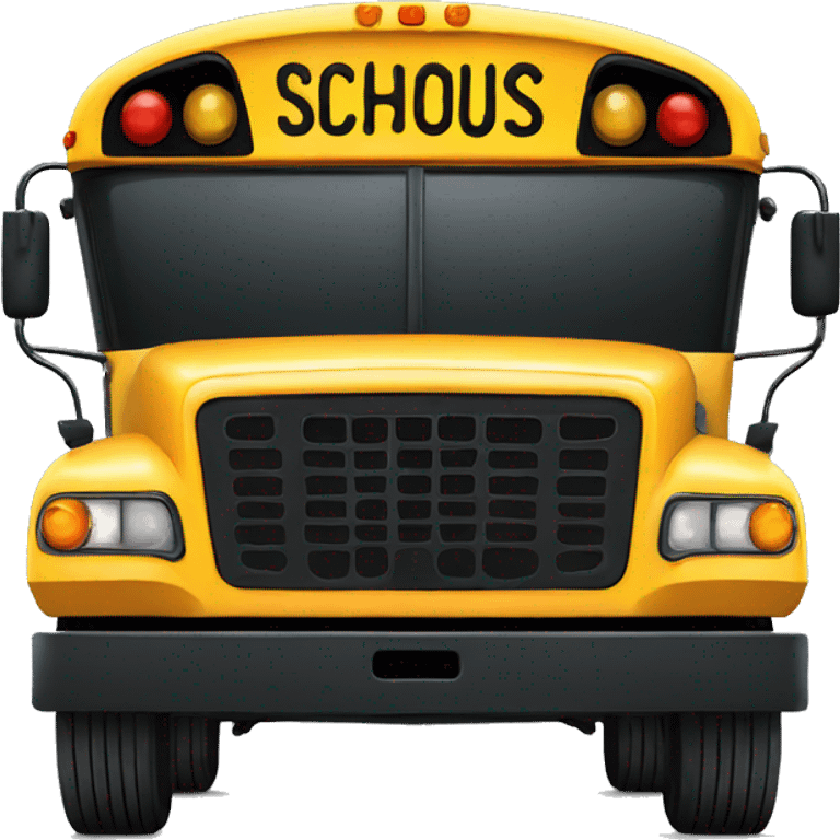 school bus front emoji