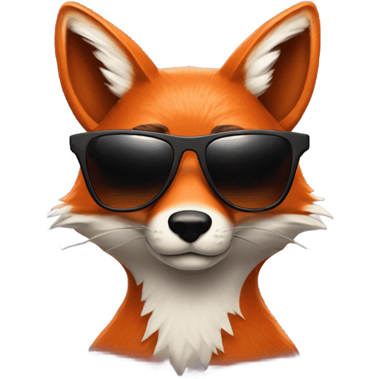 fox with sunglasses  emoji