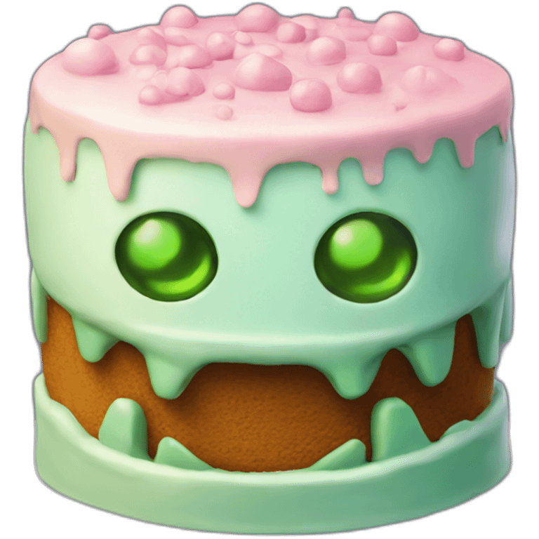 cake in alien shape emoji