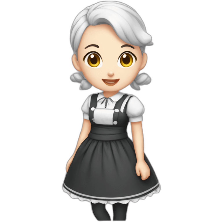 bald catgirl maid emoji