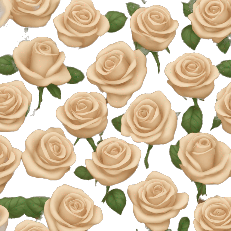 Light brown roses  emoji