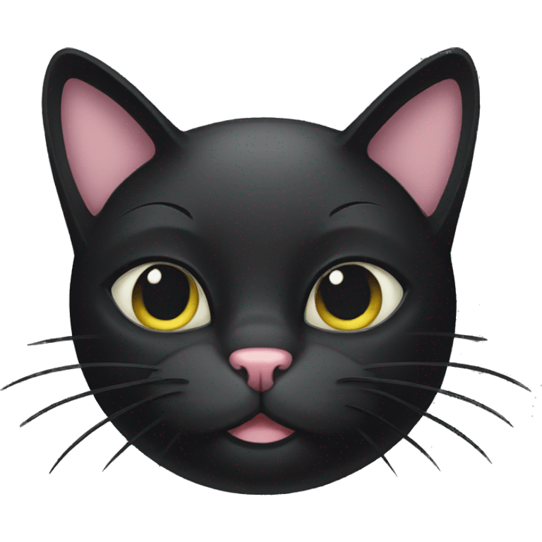 Black cat párty emoji