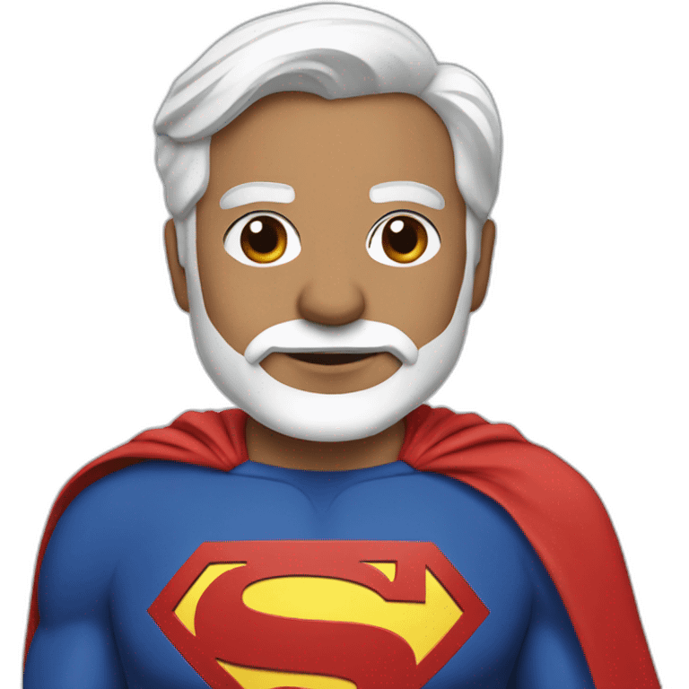 Modi with superman dress emoji