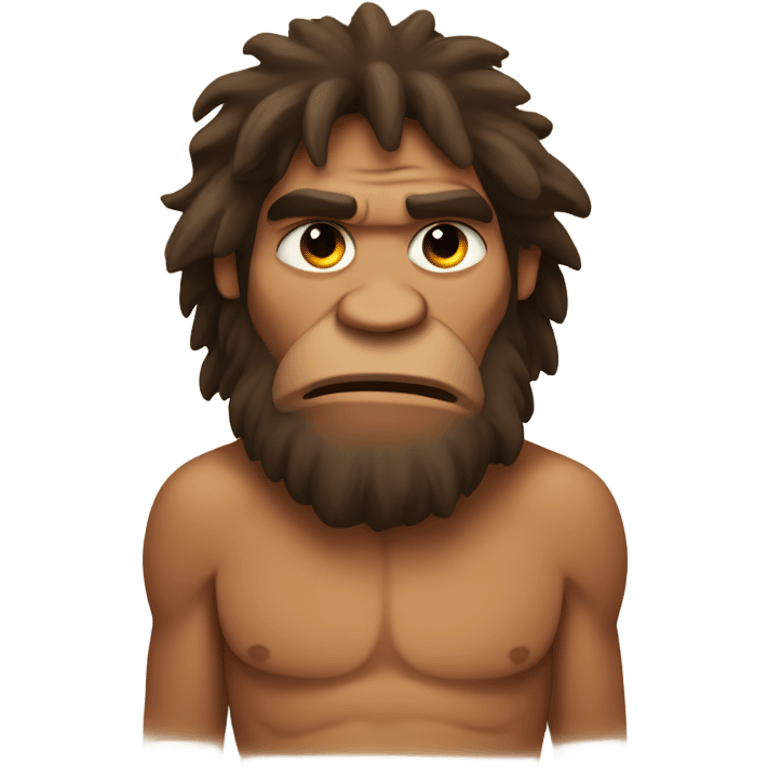 Caveman snoozing  emoji