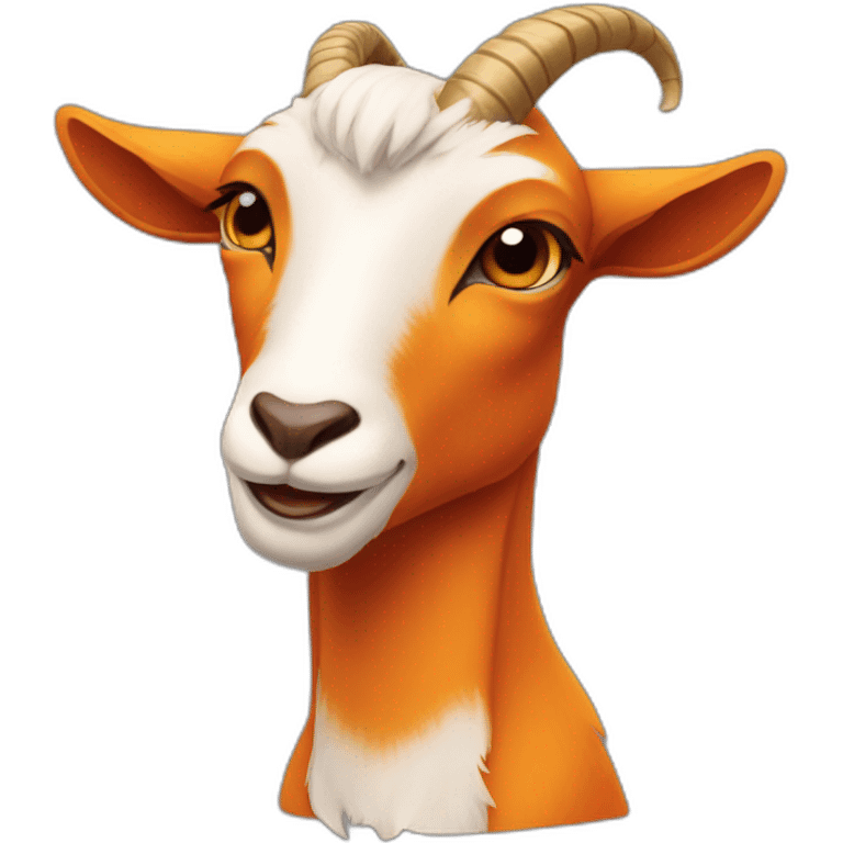 Pumpkin spice flavored goat emoji