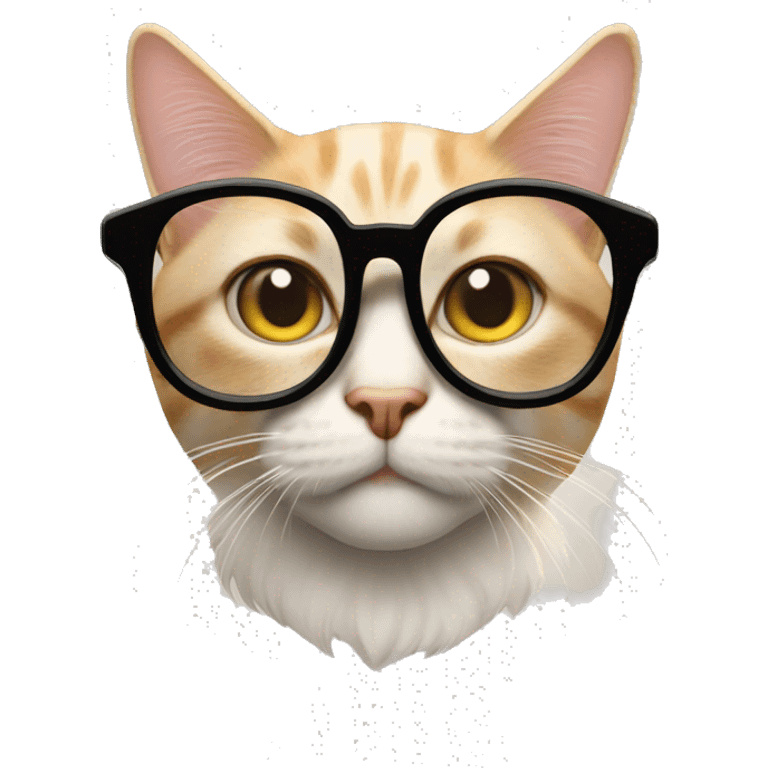 Katze mit Brille emoji