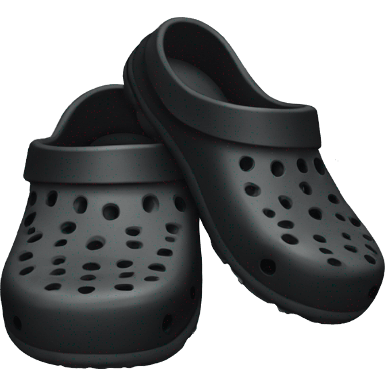 Black crocs emoji