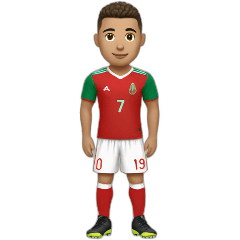 Ronaldo avec le maillot du Maroc emoji