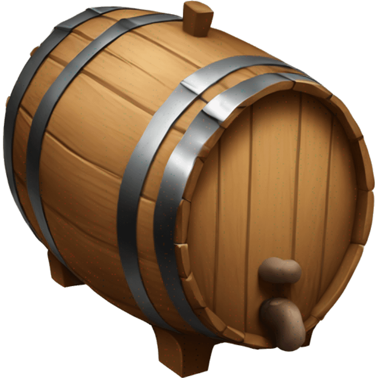 Barril de madeira emoji