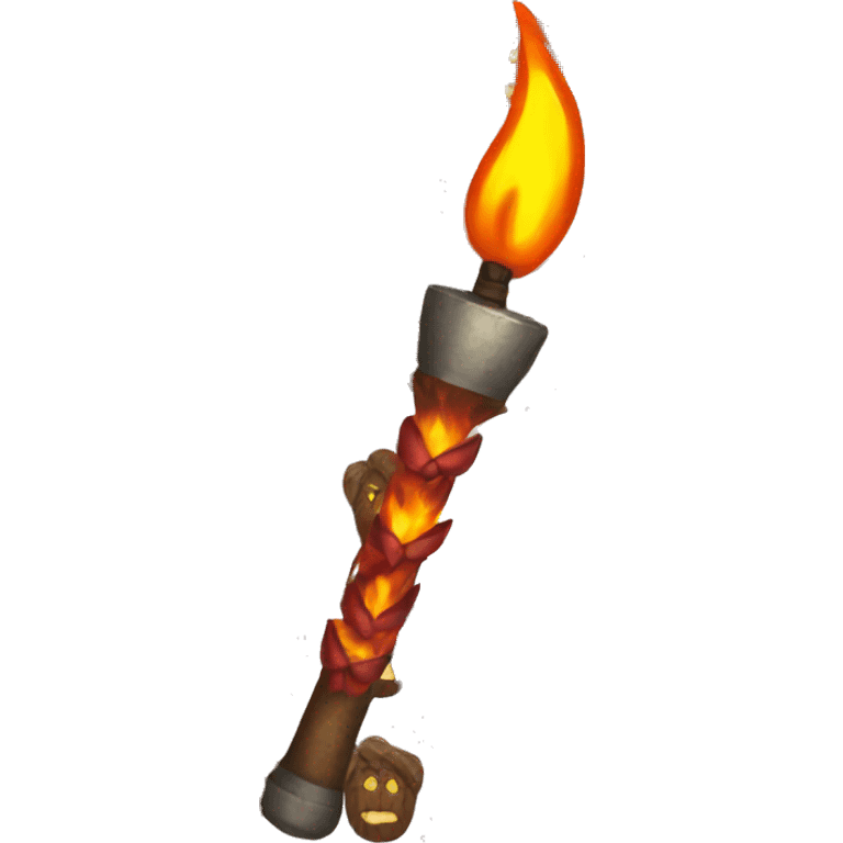 Bow with fire torch emoji