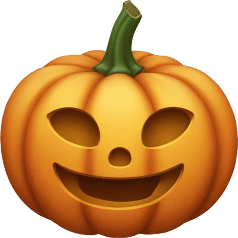 Happy pumpkin emoji