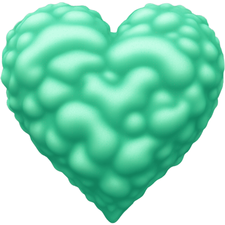 sea foam green heart emoji