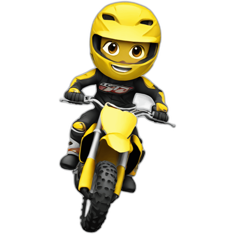 Motocross rider emoji