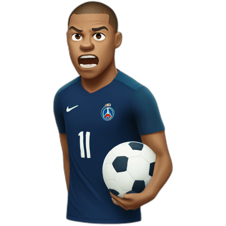 Kyllian mbappe rage emoji