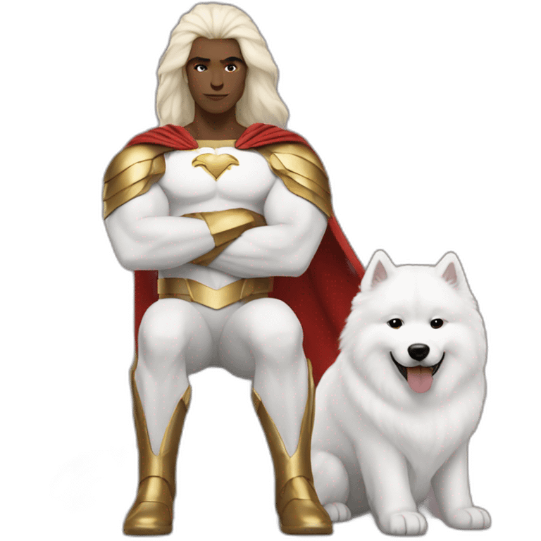 justice league with samoyed emoji