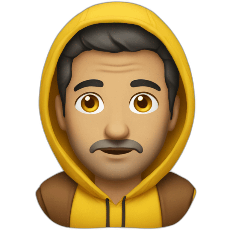 Armenian men  with yellow hoodie sleeping emoji