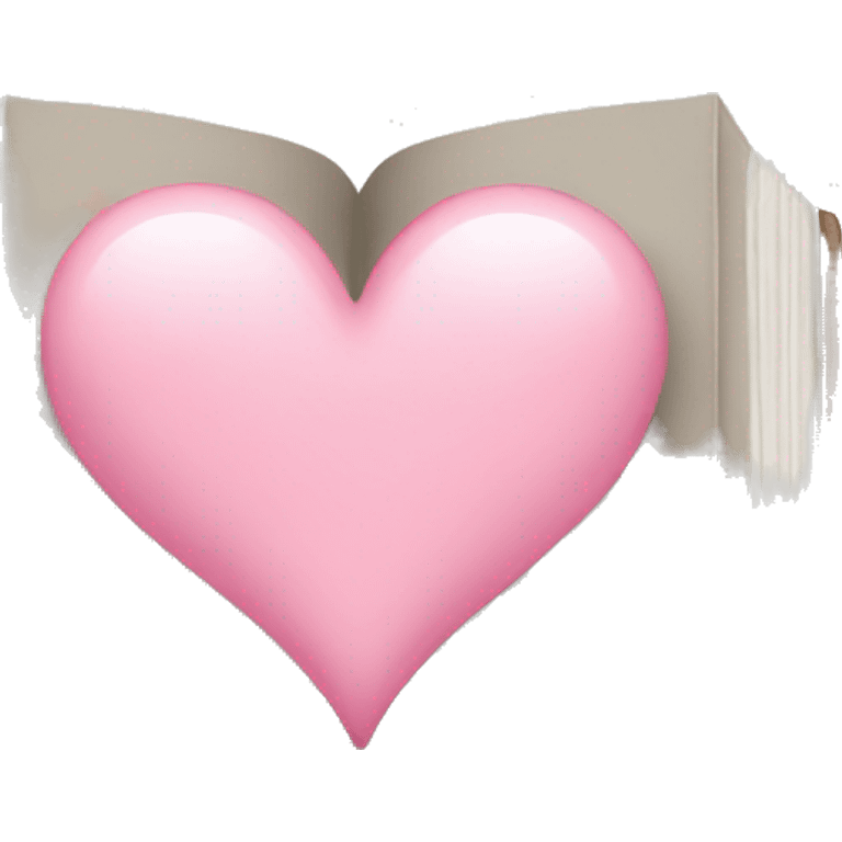 book with a light pink heart emoji