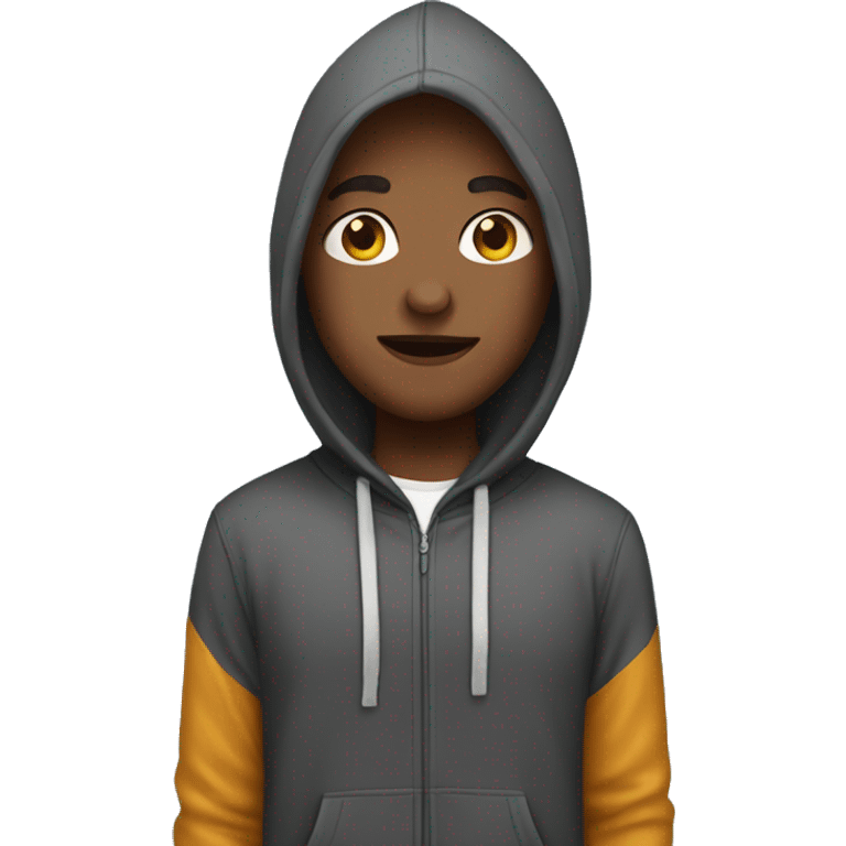 Me wearing a hoodie emoji