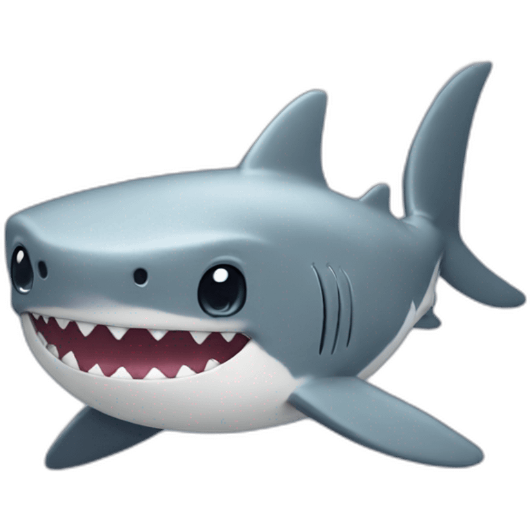 cute shark chibi emoji