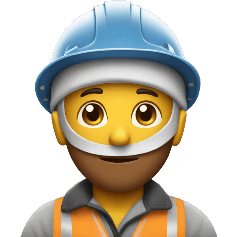 protecting with hard hat emoji