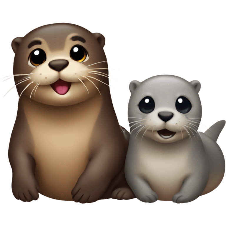 otter and seal emoji mixed together  emoji