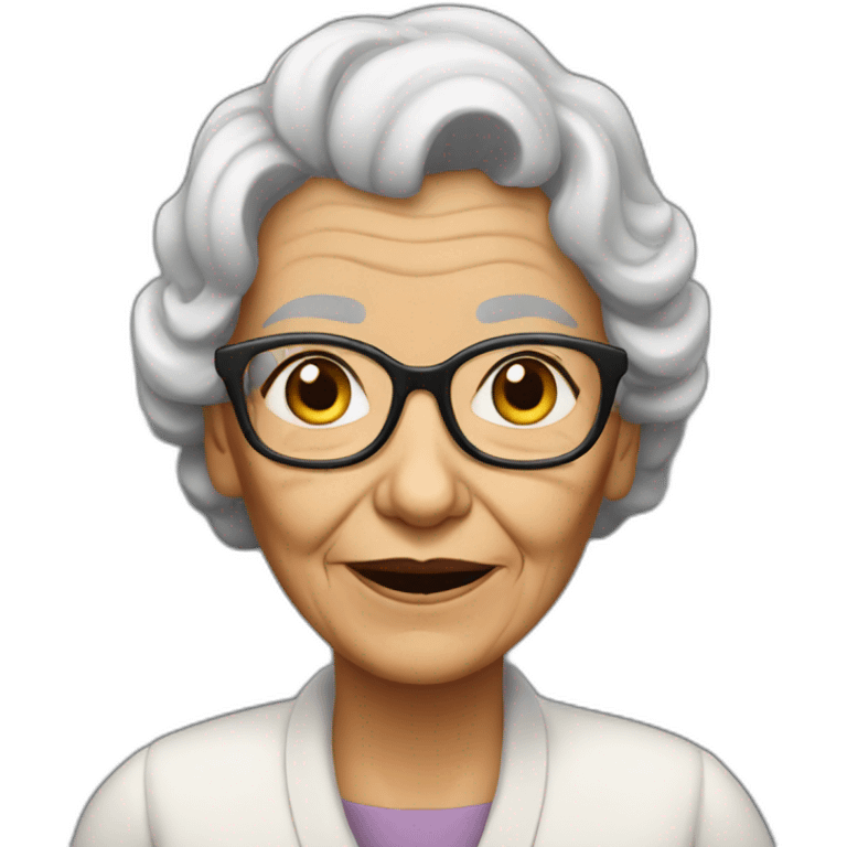 Old woman named ms.cox emoji