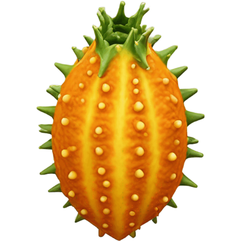 orange kiwano fruit  emoji