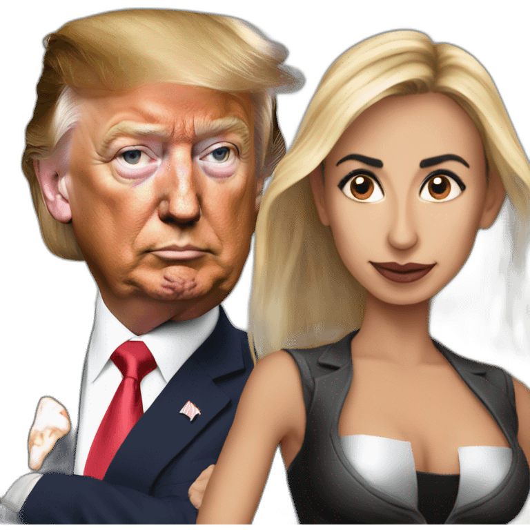 Trump and zemmour  emoji