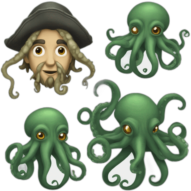 Davy Jones with Octopus face emoji