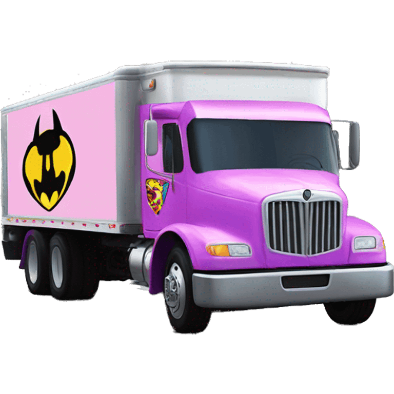 Batgirl’s fastest hot rod tri-axle oversized ice cream truck  emoji