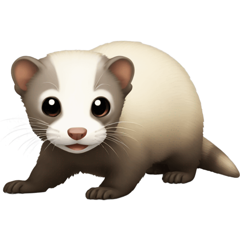 Ferret crawling  emoji