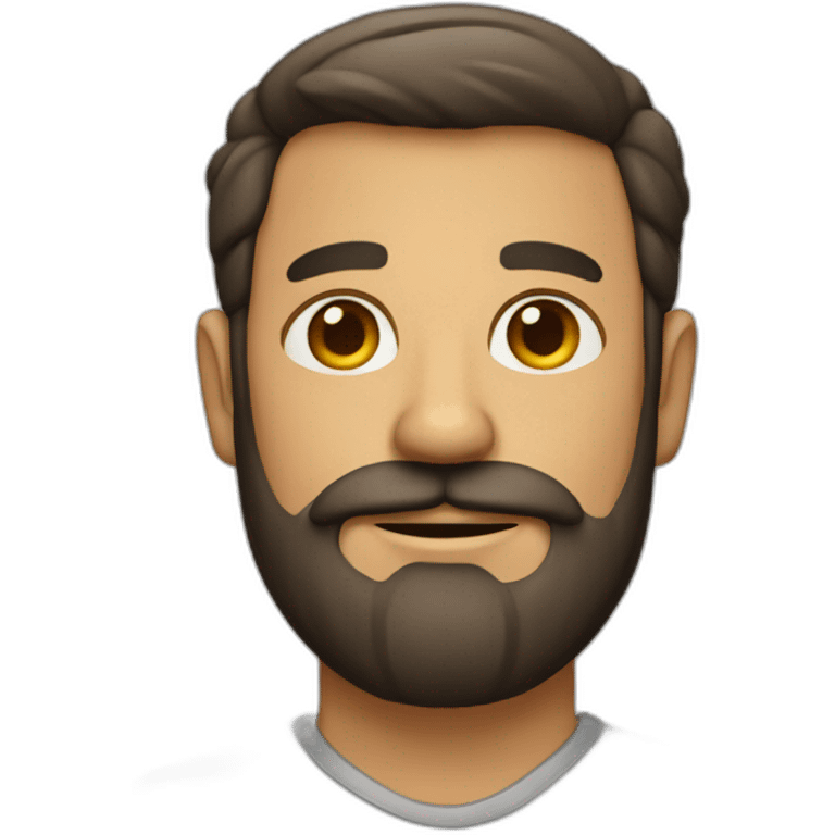 Hombre con barba  emoji