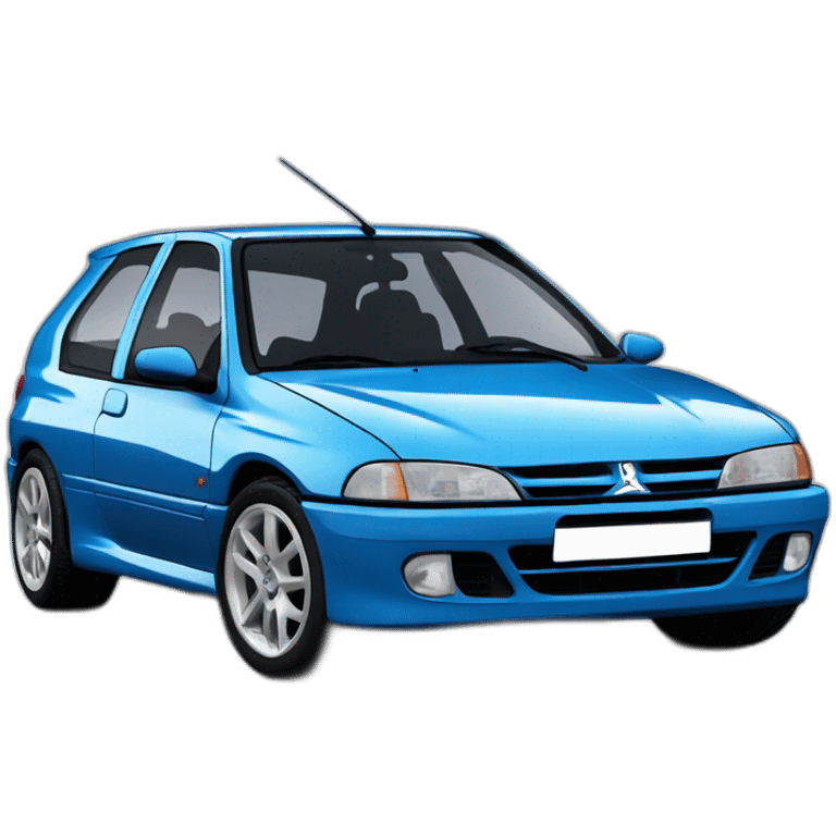 Peugeot 306 bleu tuning emoji