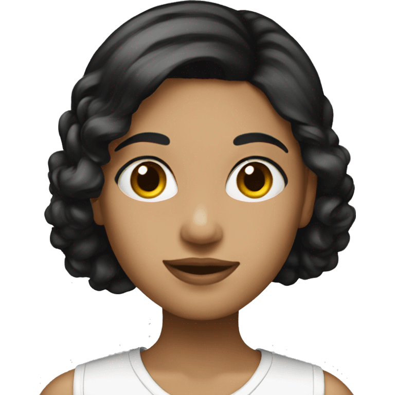 painter woman black hair emoji