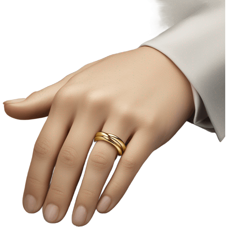 cartier trinity ring emoji