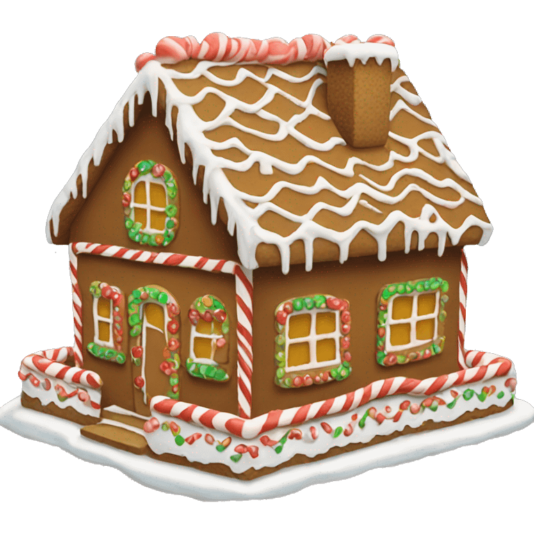 gingerbread house emoji