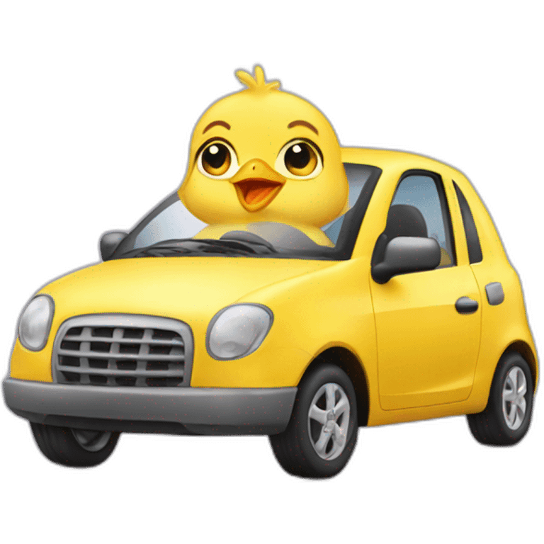 chick -driving- car emoji