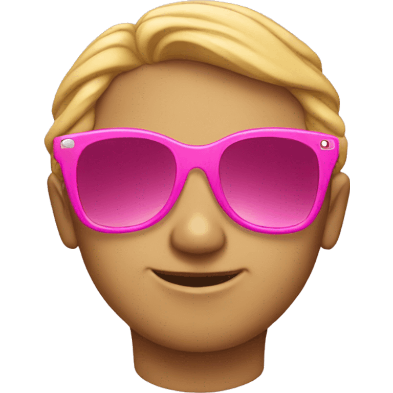 Pink sunglasses emoji