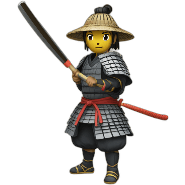 Samurai playing tennis in 1235 year emoji