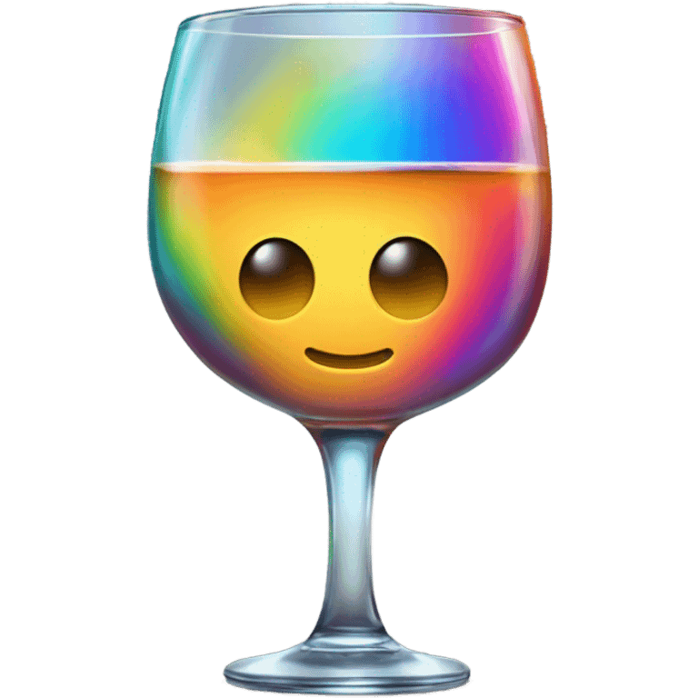 rainbow whiskey emoji