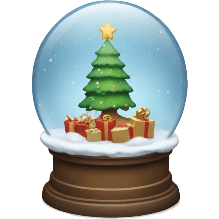 Christmas snowglobe emoji