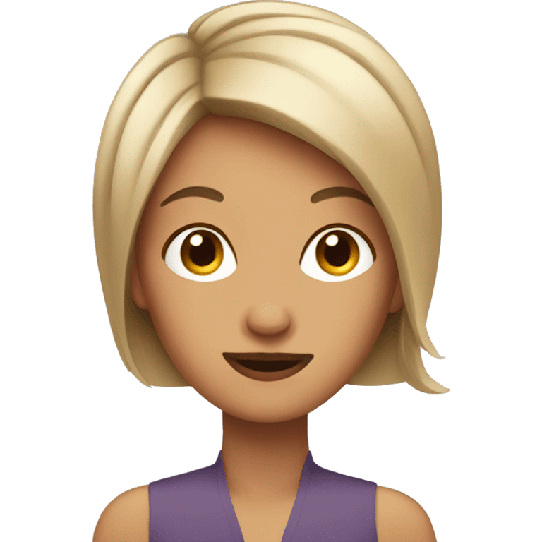 Lady with haircut emoji