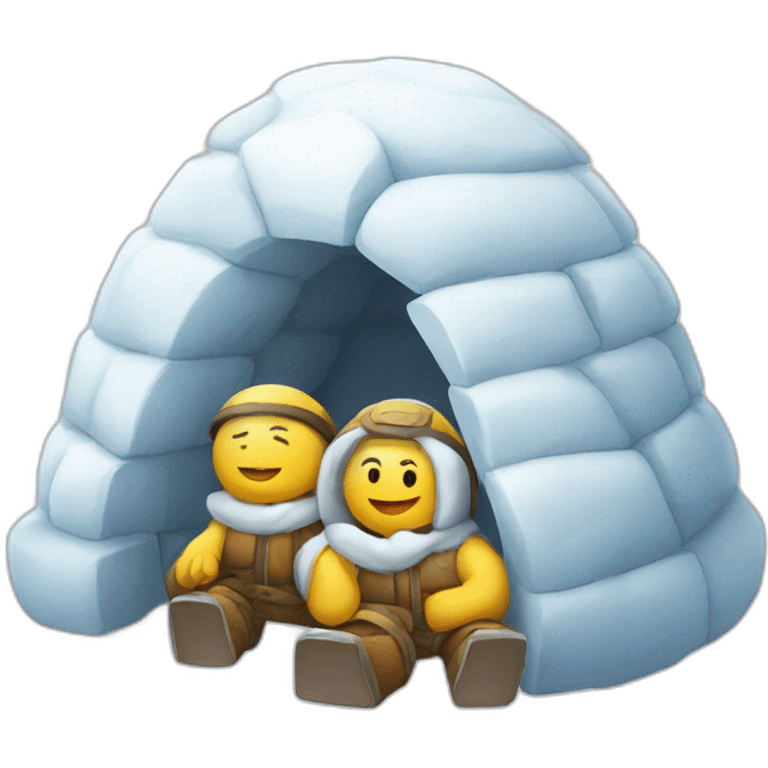 igloo teamwork sign emoji